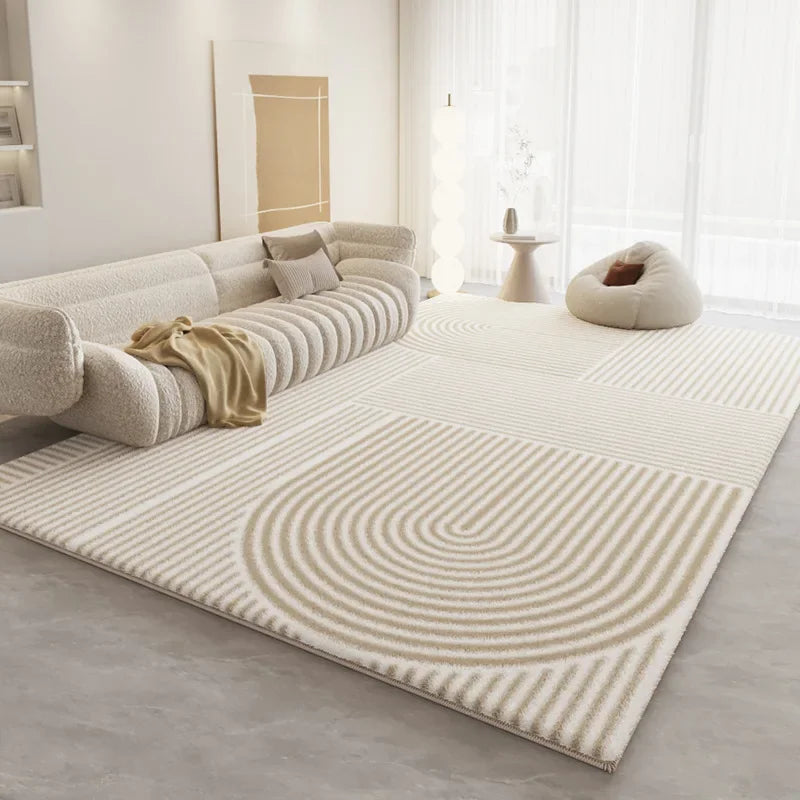 VIKAMA Upgrade Material Living Room Carpet Simple Thick Family Bedroom Minimalist Bed Rug Sofa Coffee Table Carpet Home Decor