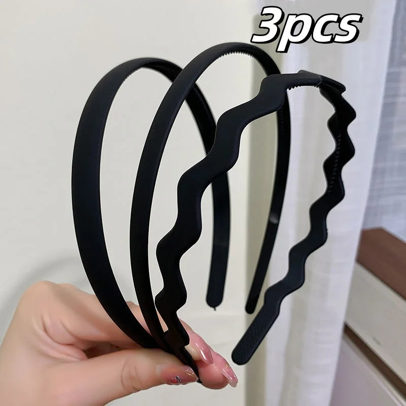 3pcs/Set Simplicity Acrylic Headband for Women Elegant Fashion Face Washing Hair Band Girls Headband Hair Accessories