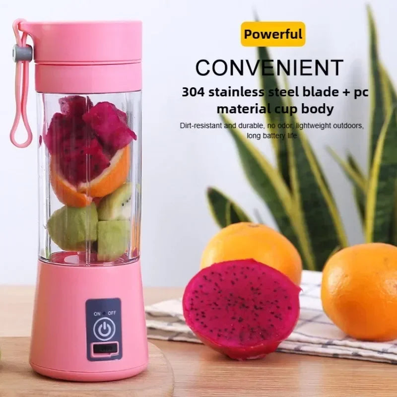 Used for making milkshakes and smoothies, travel fruit juicing cup, handheld fruit blender, portable electric blender.