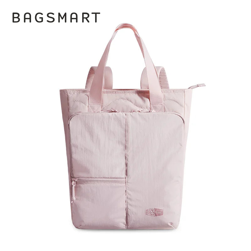 BAGSMART Large Capacity College Tote Bag Commuting Women's Handbag 15.6 inch Laptop Bag for Business Travel Commuting