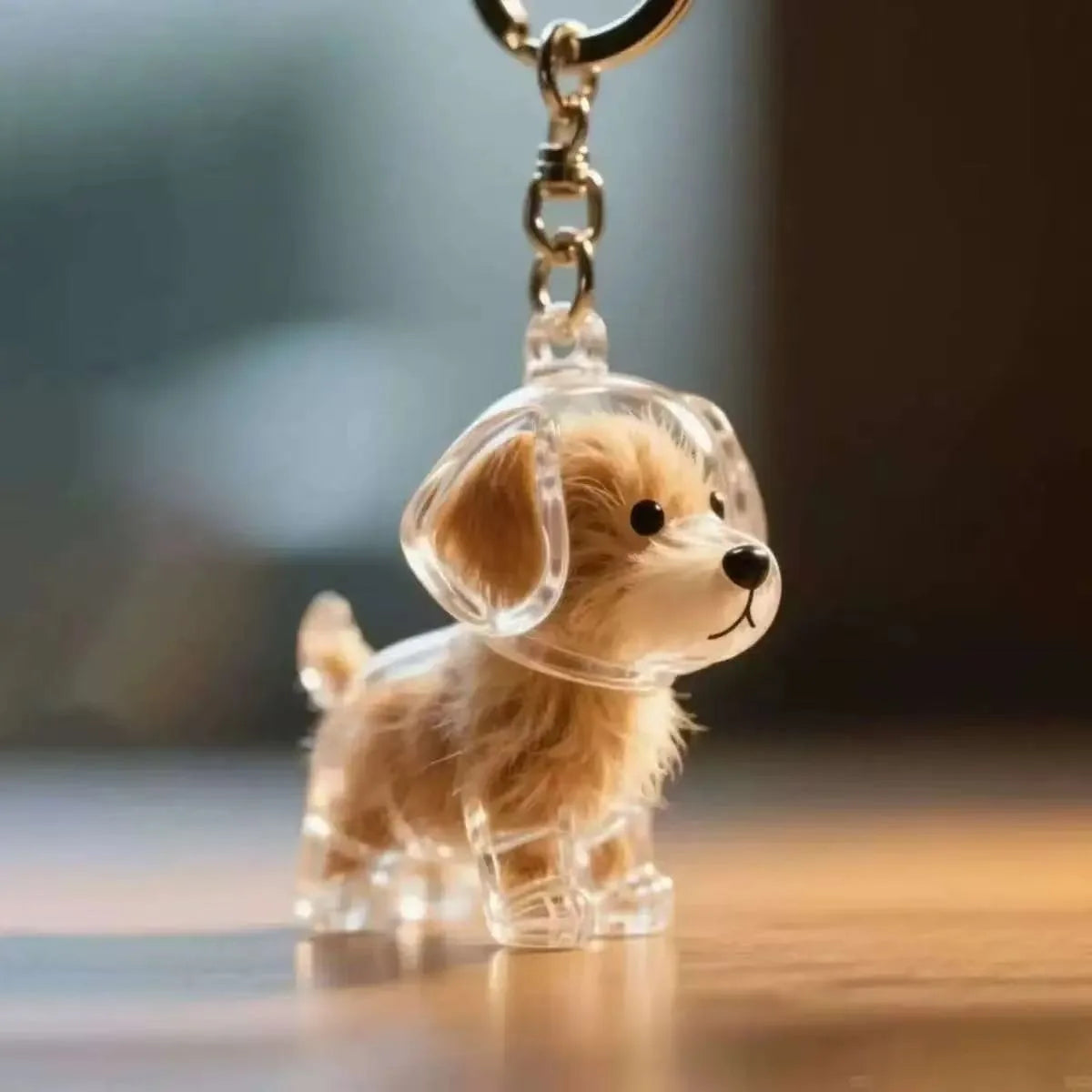 Dog Hair Storage Cute Pendant Keychain Bag Pendant Couple Car Key Chains  Souvenir Collection Gift Pet Hair Memorial Pet Lovers