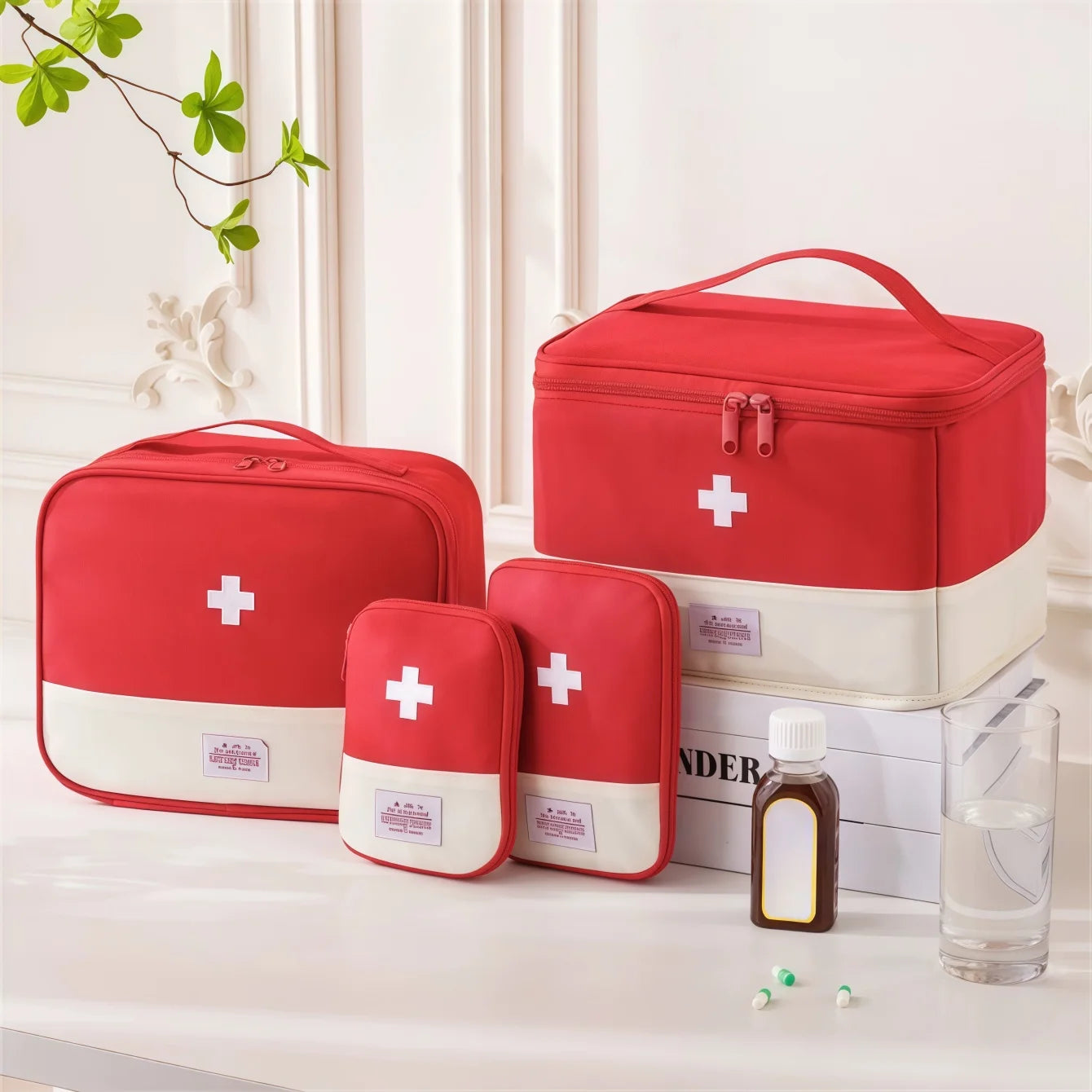 Travel Medicine Bag Pill Storage Pouch Outdoor Essentials Emergency Survival Bag Mini First-aid Kit Portable Home Storage Bag