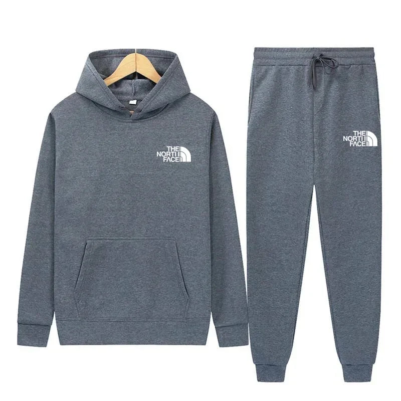 2025 Autumn New print Men's Women Fashion Casual Tracksuits Outdoor Fitness Jogging Hooded Sets Sports Luxury Hoodie+
