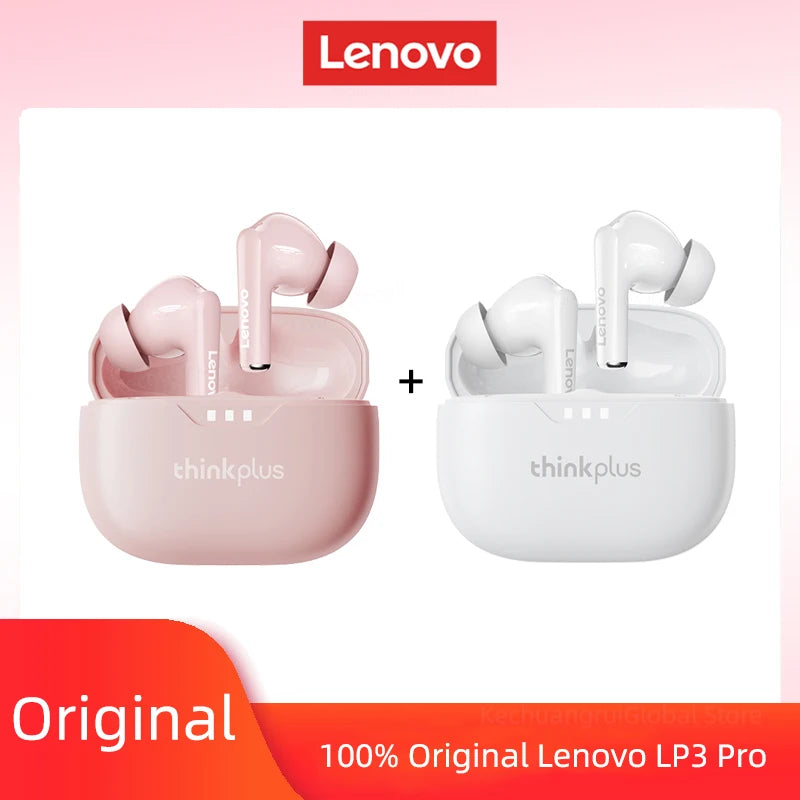 10pcs Lenovo LP3 Pro Wholesale 2pcs Original lp3pro Wireless Bluetooth Headphones HiFi Stereo Earbuds Noise Reduction With Mic