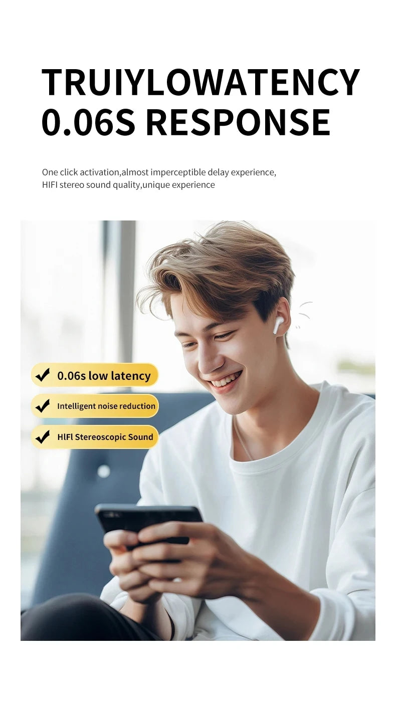 Original SONY A6 Pro Wireless Bluetooth Headset In-Ear Extra Bass Earbud HiFI Stereo Sport Earphone with Mic Earphone lanyard