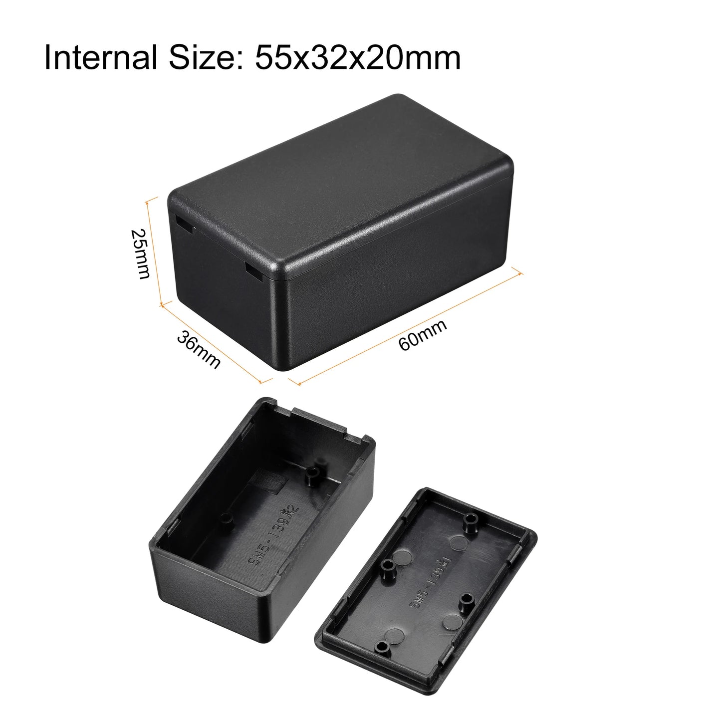 1-10Pcs Electronic Junction Box Dustproof ABS Plastic Project Box Storage Shell Housing Instrument Case Enclosure Control Boxes