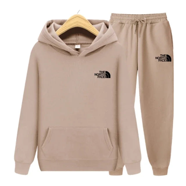 2025 Autumn New print Men's Women Fashion Casual Tracksuits Outdoor Fitness Jogging Hooded Sets Sports Luxury Hoodie+