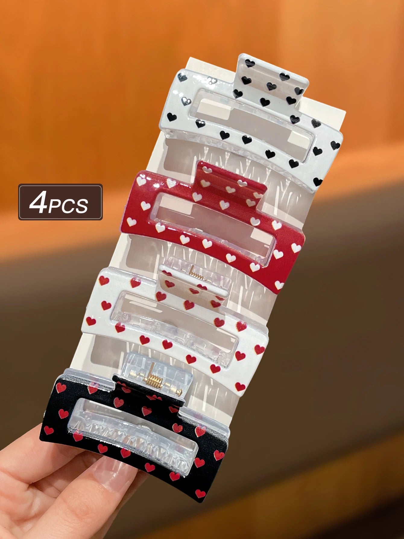 4pcs Fashionable Ladies Hair Claw Clips Stylish Versatile Hair Accessories for Daily Use Ideal Gift Recommendation