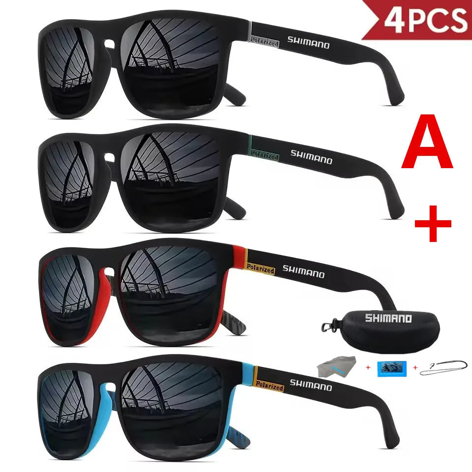 Classic Square Polarized Unisex Outdoor Sports Sunglasses for Fishing Hunting Cycling Driving Mountaineering UV400Anti-glare