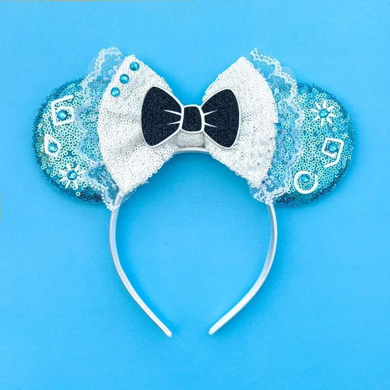 Disney Mickey Mouse Hairbands Frozen Ear Headband for Adults Anna Elsa Snowman Olaf Headwear Women Kids Girls Hair Accessories