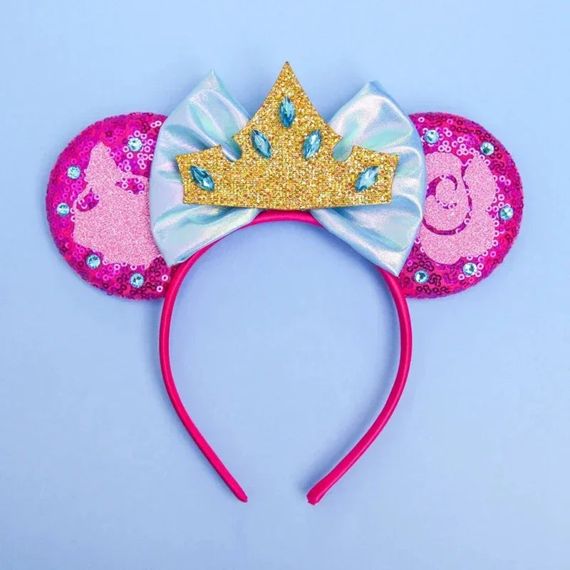 Disney Mickey Mouse Hairbands Frozen Ear Headband for Adults Anna Elsa Snowman Olaf Headwear Women Kids Girls Hair Accessories