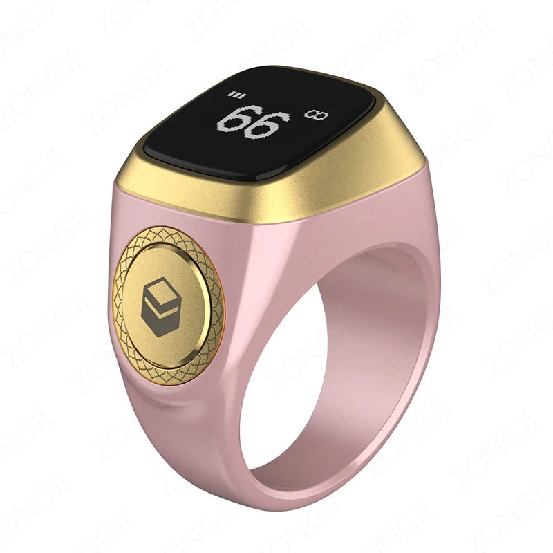 IQibla Smart Zikr Rings Tasbih Tally Intelligent Digital Counter for Muslims Praise 5 Prayer Time Electronic Vibration Reminder