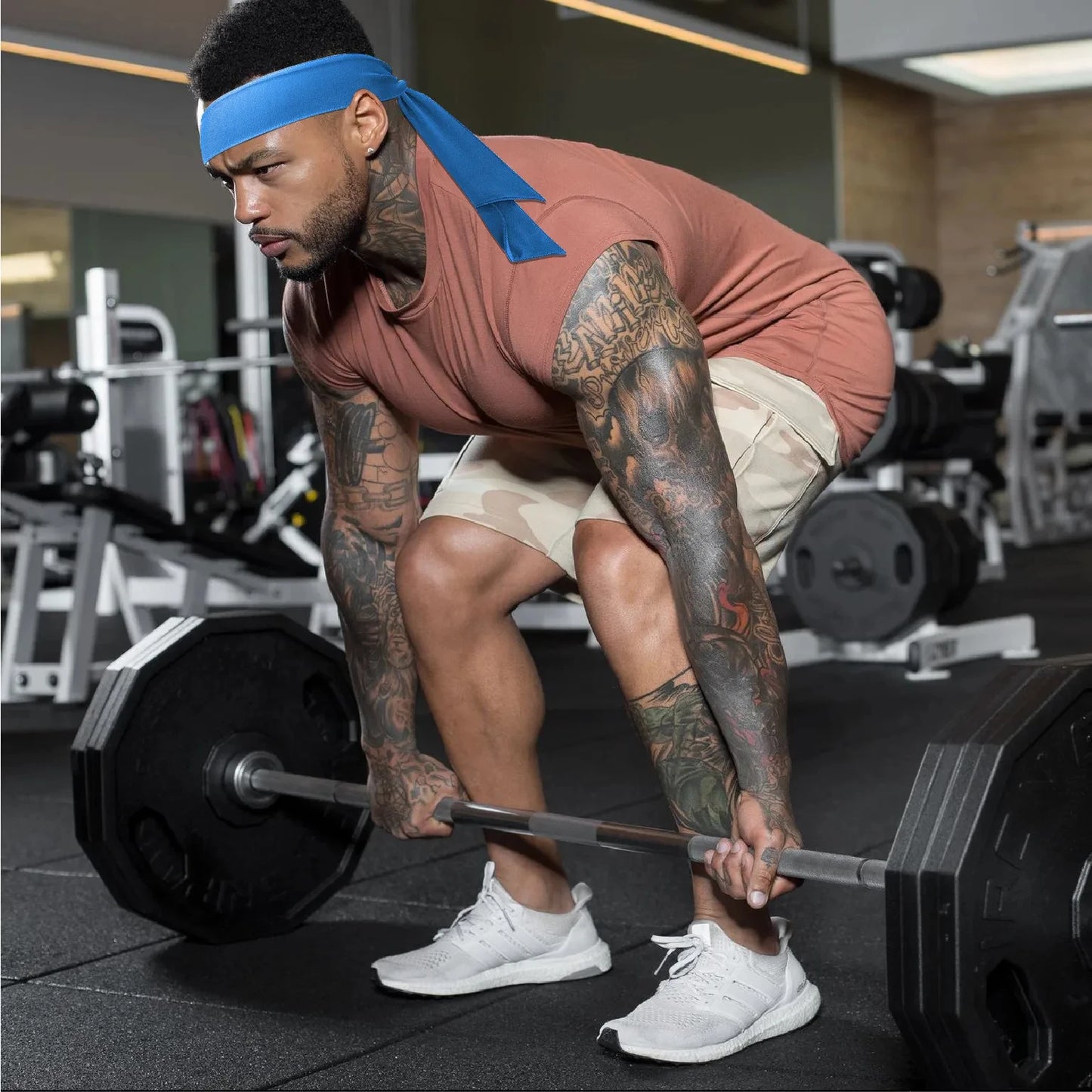 Elastic Sports Ribbon Pirate Sweatband for Tennis Unisex Men Women Teens Headband Gym Fitness Yoga Hair Bands Athletic Headwear