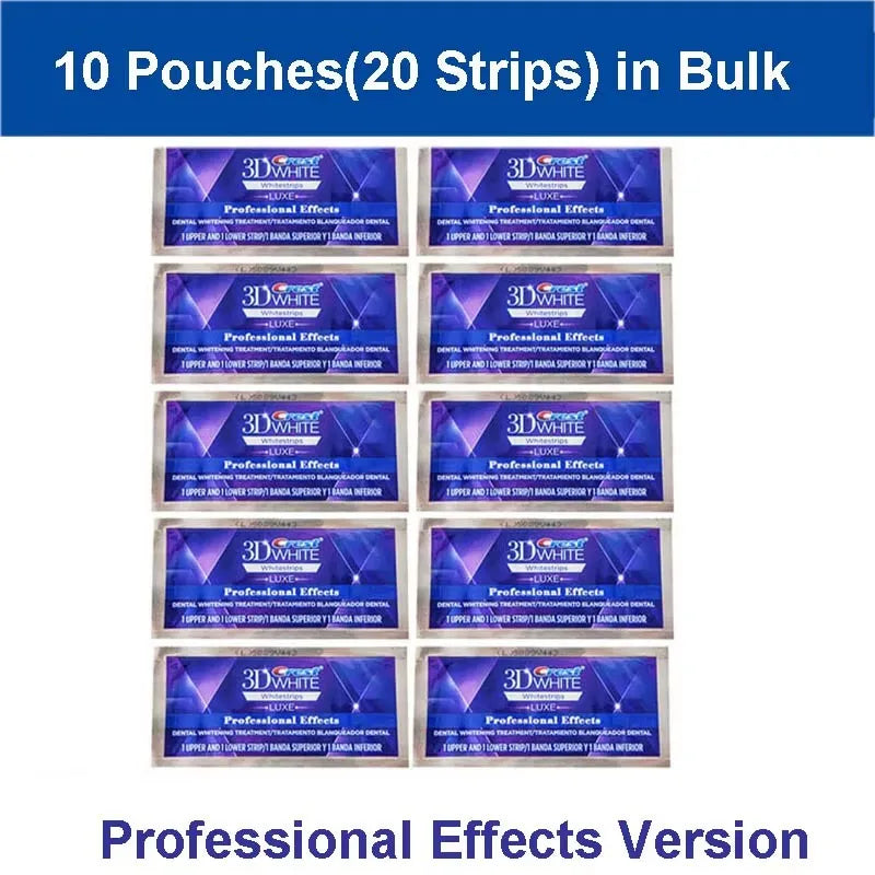 Crest 3D Whitestrips Dental Bleach Teeth Whitener Strips Glamorous White Crest Whitening Strips Teeth Whitening 5/7/14 Treatment