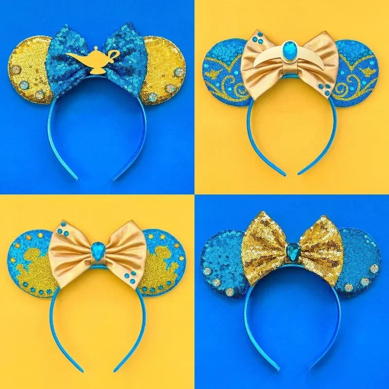 Disney Mickey Mouse Hairbands Frozen Ear Headband for Adults Anna Elsa Snowman Olaf Headwear Women Kids Girls Hair Accessories