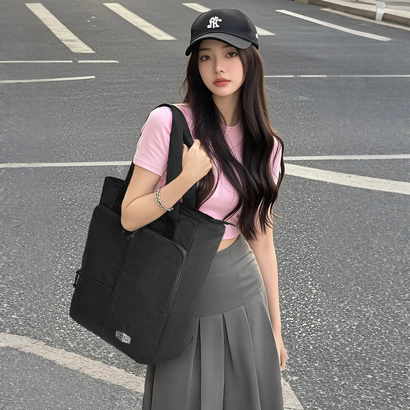 BAGSMART Large Capacity College Tote Bag Commuting Women's Handbag 15.6 inch Laptop Bag for Business Travel Commuting