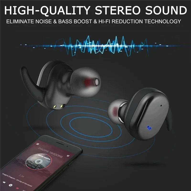 Y30 TWS Bluetooth 5.0 Wireless Stereo Earphones Earbuds In-ear Noise Reduction Waterproof Headphone For Smart Phone Android IOS