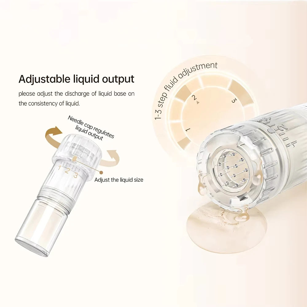 New  EMS Microcurrent Hydra Pen H5 Mesotherapy Automatical Serum Applicator Beauty & Care Derma Microneedling Pen