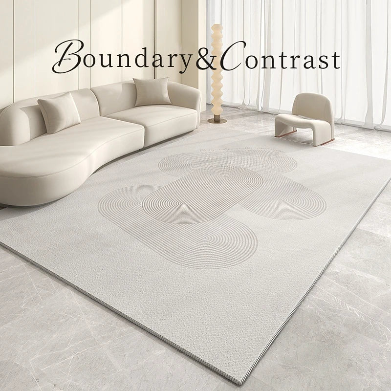 Light Luxury Living Room Decoration Plush Rug Cream Style Rugs for Bedroom Home Fluffy Soft Mat Cloakroom Large Area Carpet
