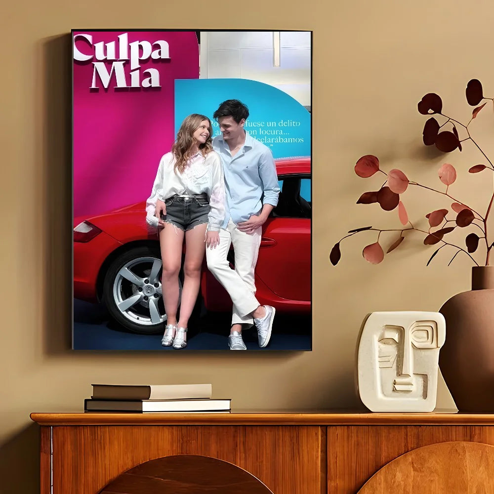 My Fault Culpa Mia 2023 Movie Poster Self-adhesive Art Waterproof Paper Sticker Coffee House Bar Room Wall Decor