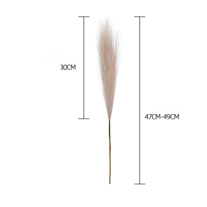 10Pcs Artificial Flower Pampas Grass Fake Plant Reed Wedding Decoration Flowers Blue Pampas Bouquet Boho Decor Home Accessories