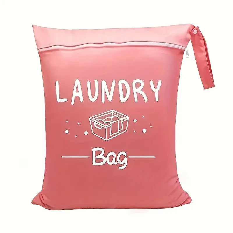 1pc Large Travel Laundry Bag Waterproof Washable Dirty Cloth Bag for Traveling Wet Dry Bag Bathing Suit Workout Bag
