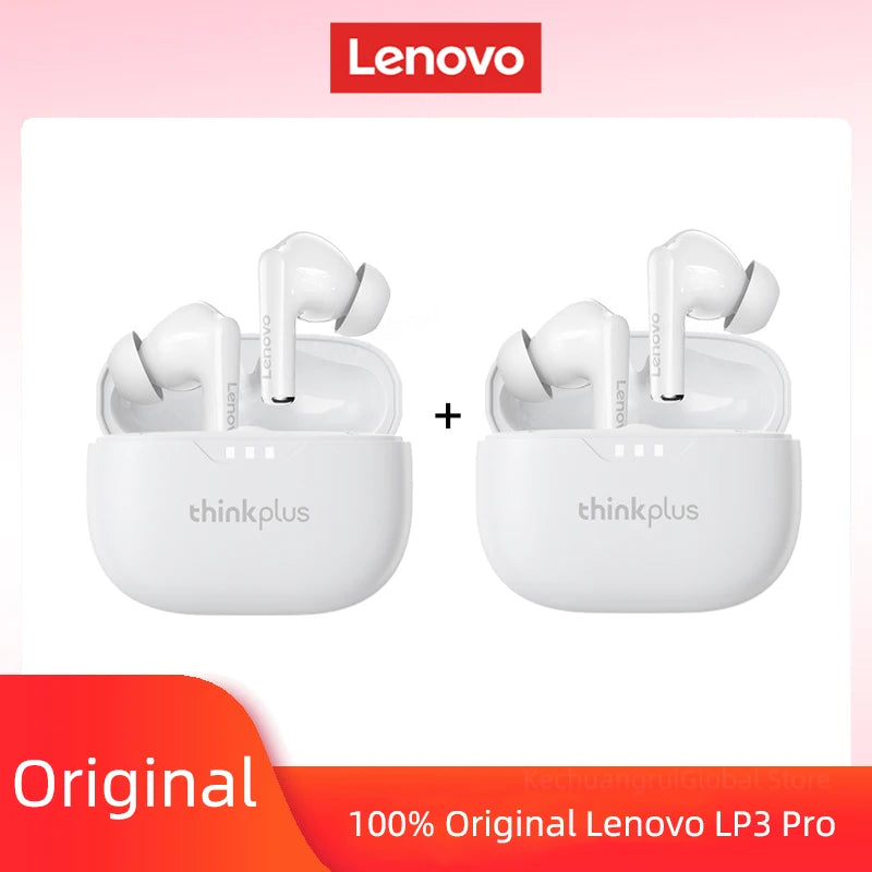 10pcs Lenovo LP3 Pro Wholesale 2pcs Original lp3pro Wireless Bluetooth Headphones HiFi Stereo Earbuds Noise Reduction With Mic