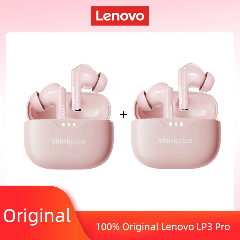 10pcs Lenovo LP3 Pro Wholesale 2pcs Original lp3pro Wireless Bluetooth Headphones HiFi Stereo Earbuds Noise Reduction With Mic