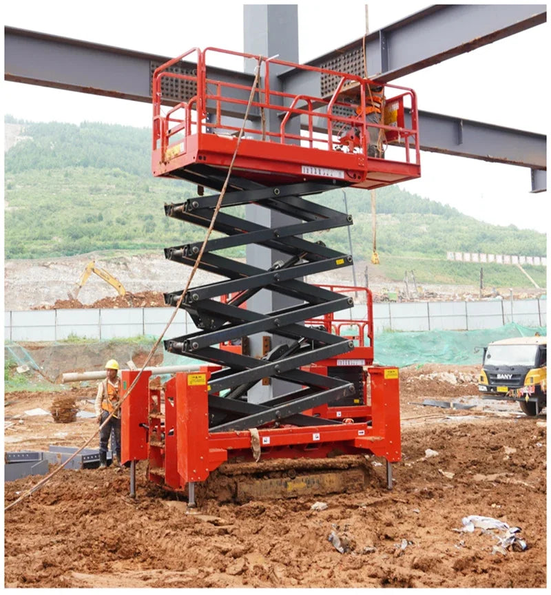 4m 6m 8m 15m Working Height Scissor Lift Plataforma Elevadora Light Weight Aerial Work Platform Scaffolding Manufacturer