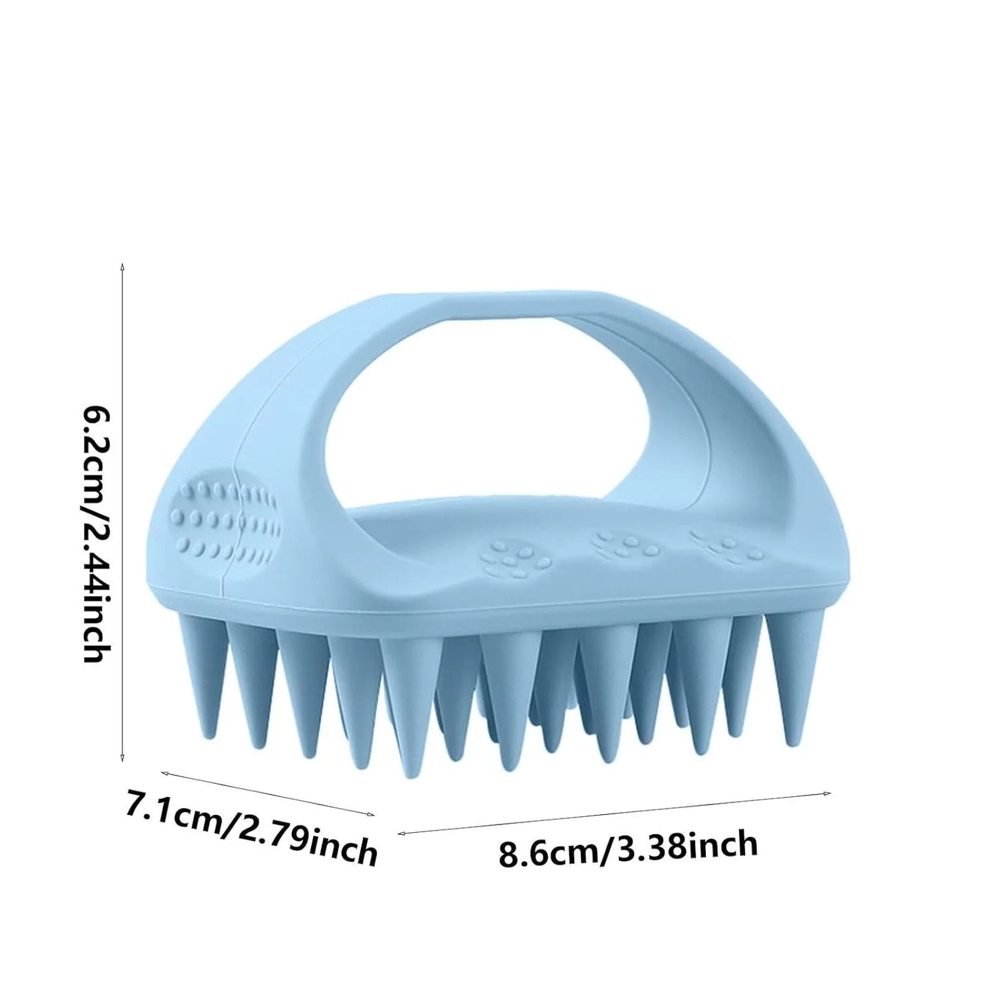 Scalp Massager Hair Growth,Scalp Scrubber with Soft Silicone Bristles for Dandruff Removal,Shampoo Brush for Men Women Kids Pets