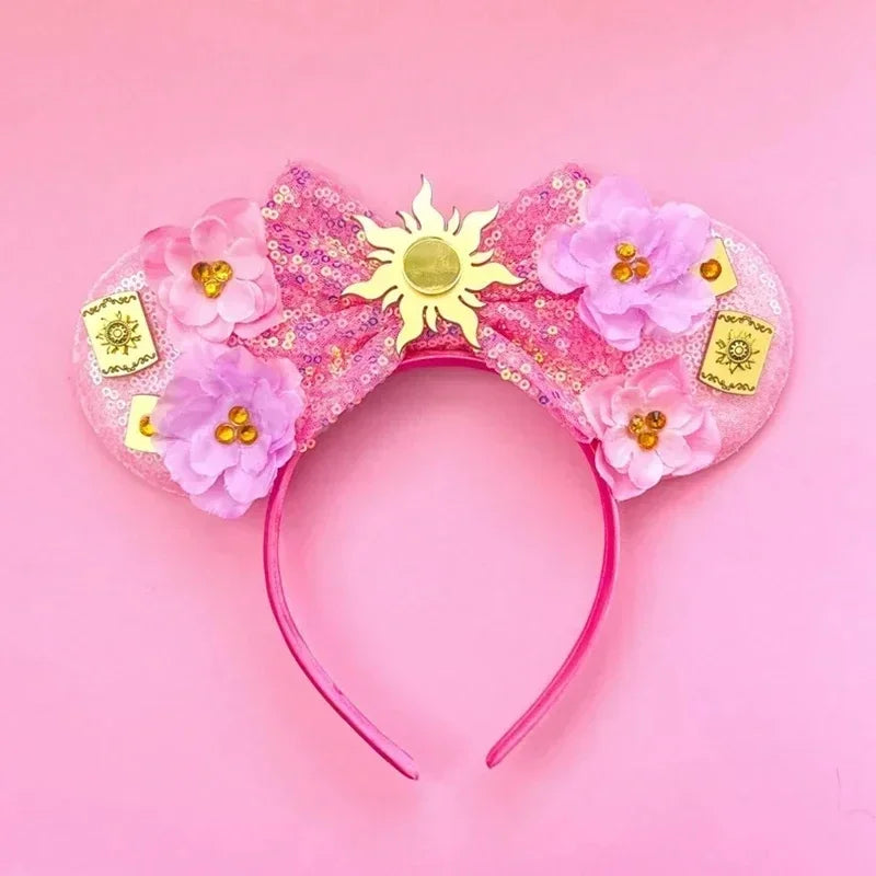 Disney Mickey Mouse Hairbands Frozen Ear Headband for Adults Anna Elsa Snowman Olaf Headwear Women Kids Girls Hair Accessories