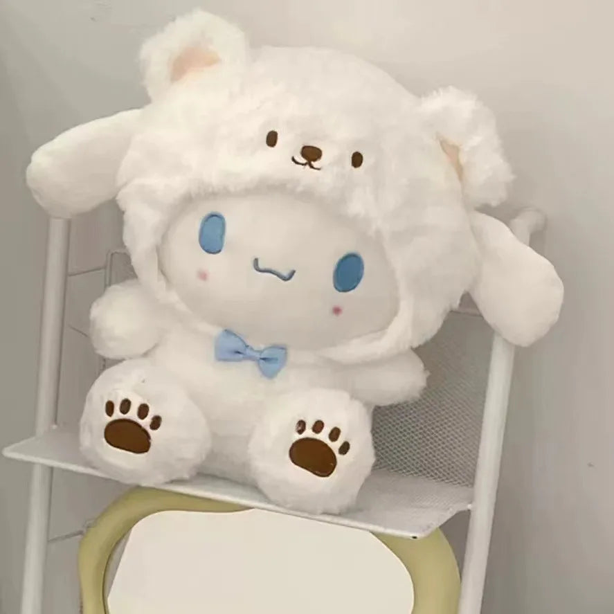 !! HOT Sanrio 25Cm Anime Kuromid Toys Kawaii Mymelody Cinnamorol Plush Soft Stuffed Animals Doll Plushie Pillow Xmas Gift Decor