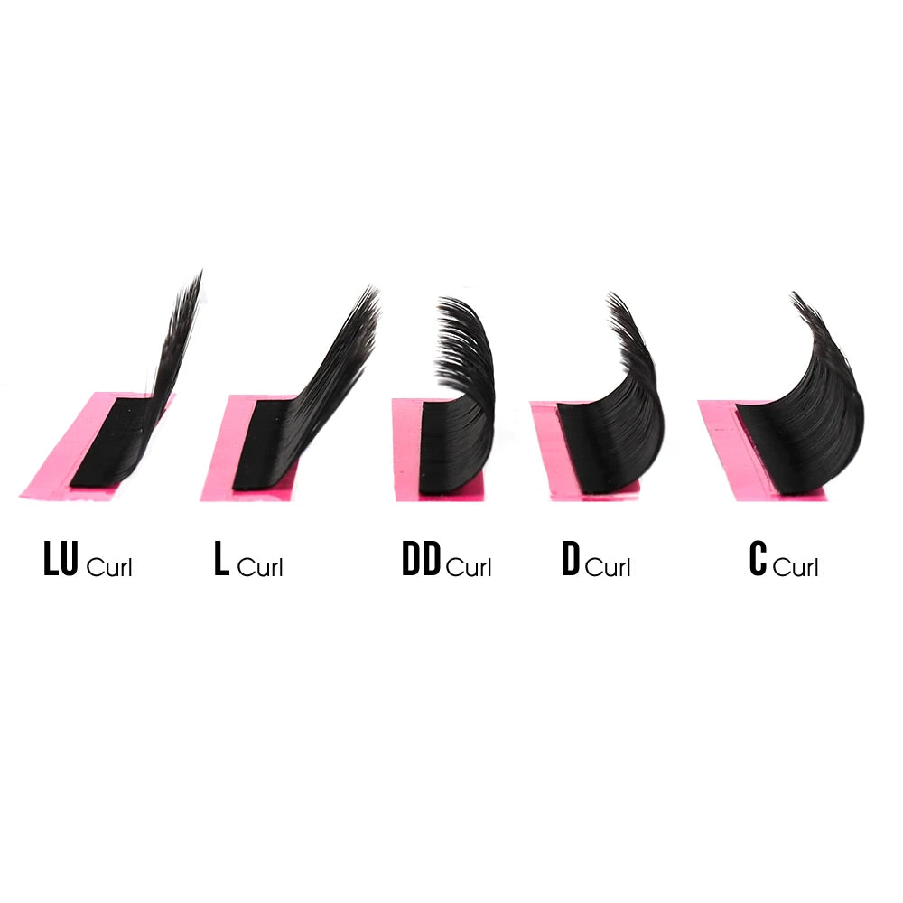 FADVAN YY Shape Black/Brown Lashes Premade Volume Fans Fox Eyes Eyelashes Faux Mink Eyelashes Brazilian Volume Natural Soft