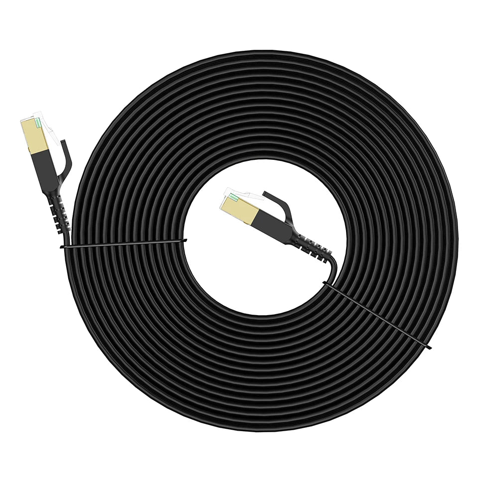 Cat 8 Ethernet Cable Cat8 Network Cable Internet LAN 40Gbps 2000Mhz For Router Ps4 Laptop 0.5m - 5m 10m 15m 20m 30m Flat Round