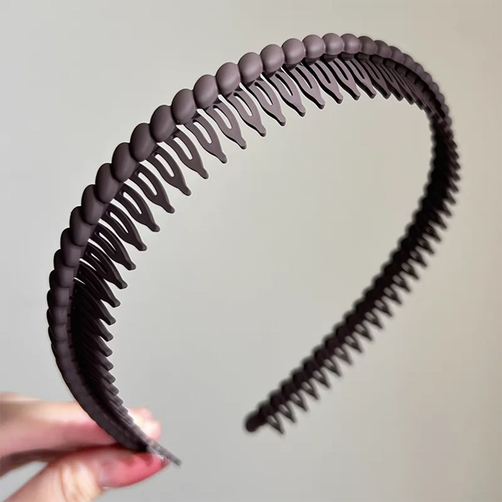2pc Good Solid Tooth Simple Style Hairbands Headbands for Women Girls Men Sport Washface Non-slip Korean Hair Accessories Tool