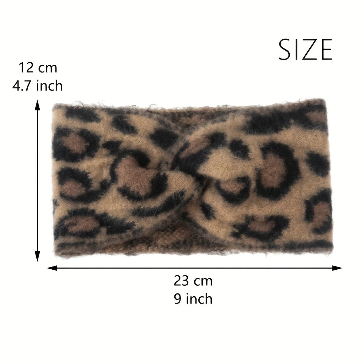 1PC Elegant Retro Leopard Print Headband - Women's Thick Hairband Suitable for Fitness, Outdoor & Holiday Gift, Sports Accessory