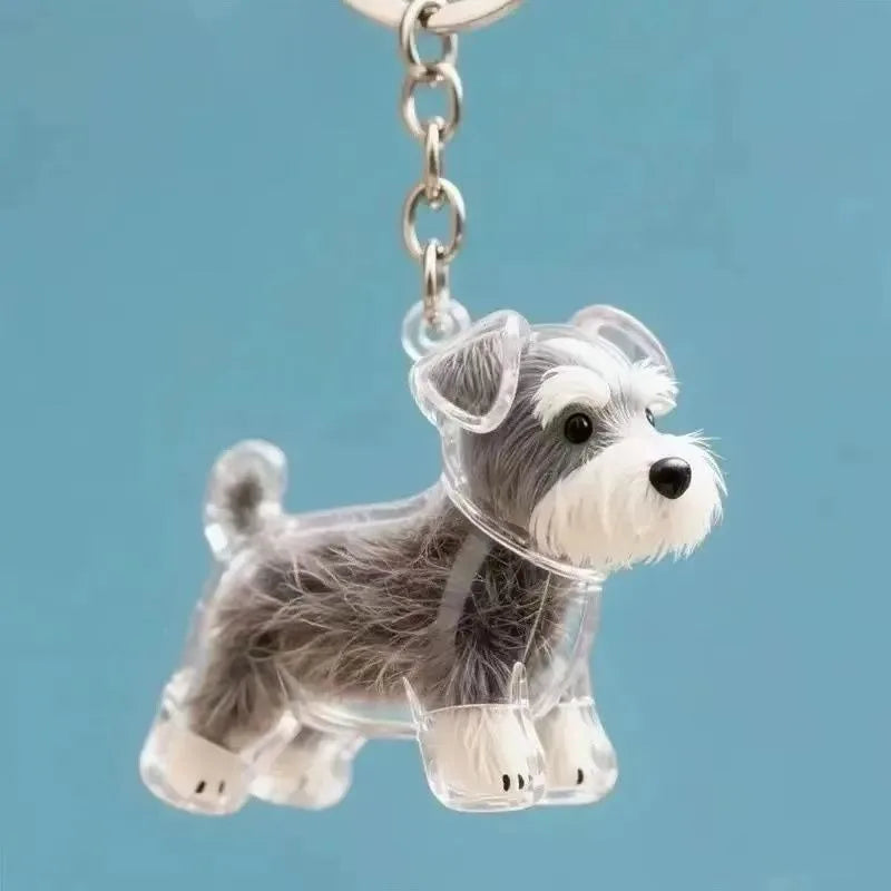 Dog Hair Storage Cute Pendant Keychain Bag Pendant Couple Car Key Chains  Souvenir Collection Gift Pet Hair Memorial Pet Lovers
