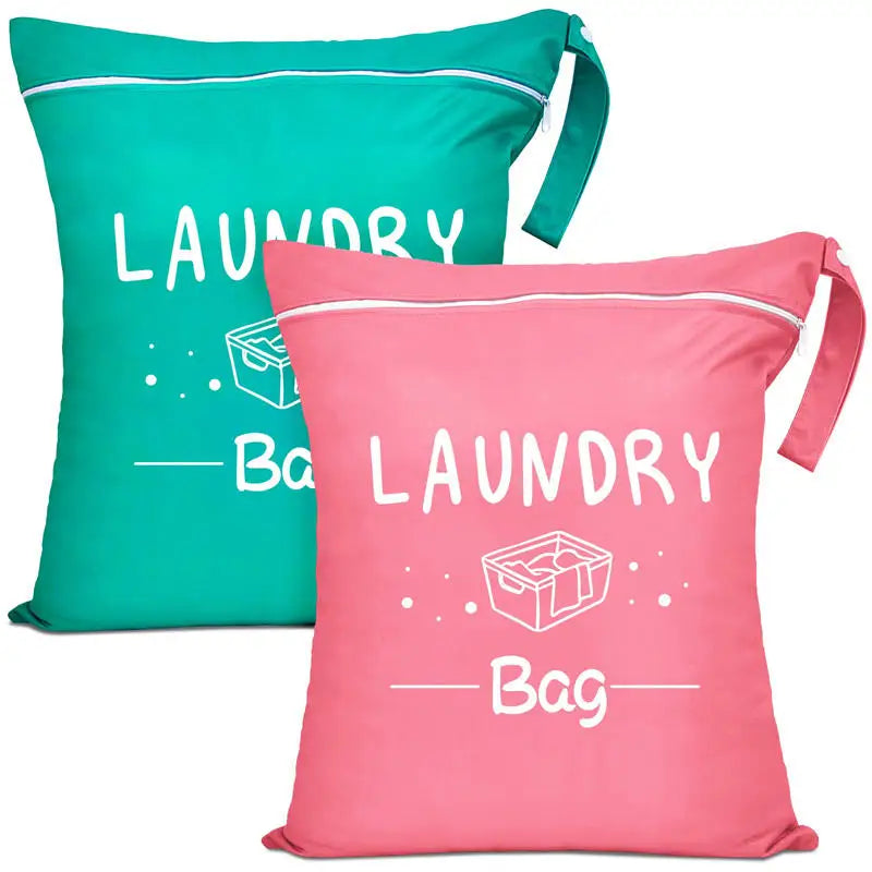 1pc Large Travel Laundry Bag Waterproof Washable Dirty Cloth Bag for Traveling Wet Dry Bag Bathing Suit Workout Bag