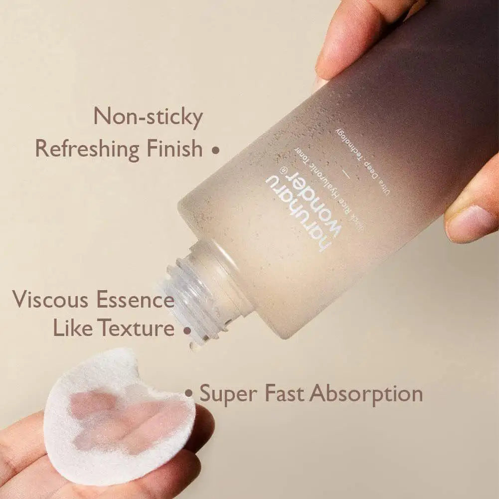 Haruharu Wonder Black Rice Toner Hyaluronic Acid Facial Essence Deep Moisturizing Facial Skin Essence Korean Skin Care Products