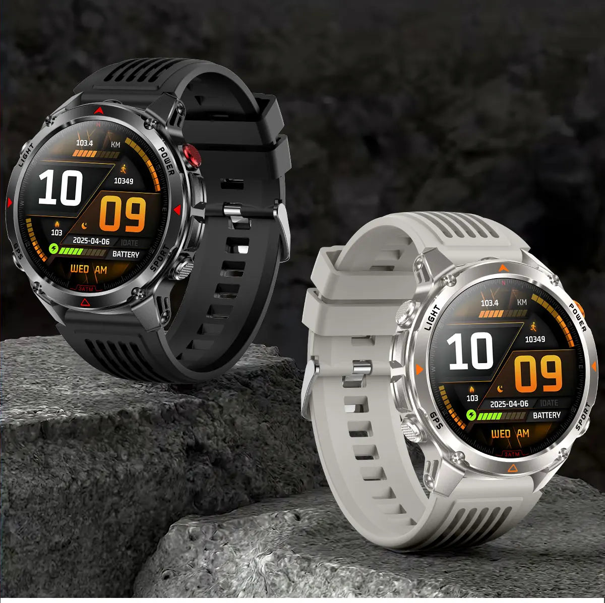 Forerunner 570 GPS Smart Watch 3ATM Waterproof  AMOLED Screen MULTI-BAND GNSS Compass Altimeter Flashlight Sports Smartwatch Men