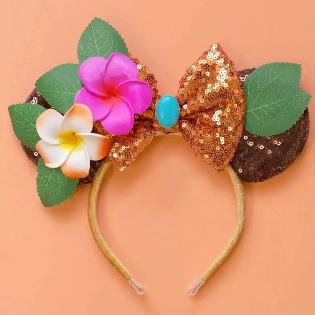 Disney Mickey Mouse Hairbands Frozen Ear Headband for Adults Anna Elsa Snowman Olaf Headwear Women Kids Girls Hair Accessories