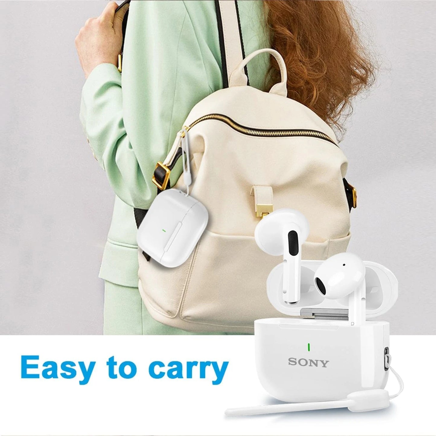 Original SONY A6 Pro Wireless Bluetooth Headset In-Ear Extra Bass Earbud HiFI Stereo Sport Earphone with Mic Earphone lanyard