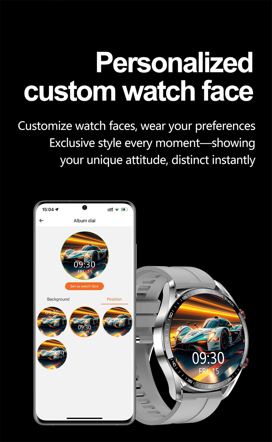 ChiBear New 1.53inch Bluetooth Call Smart Watch Men Multi-Sport Mode Heart Rate Health Monitoring Waterproof Business Smartwatch