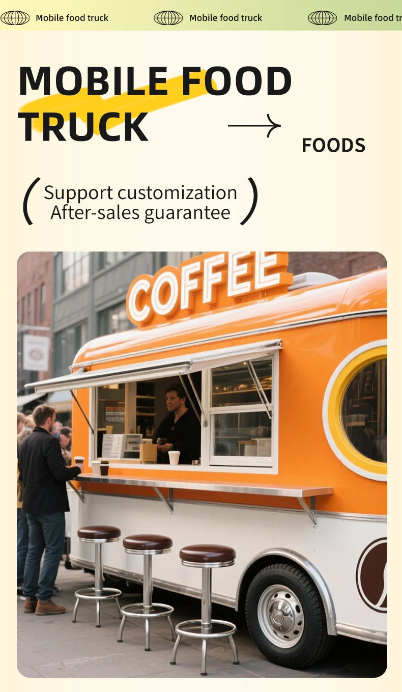 Factory Price Fully Equipped Exporter Mobile Fast Food Truck Trailer