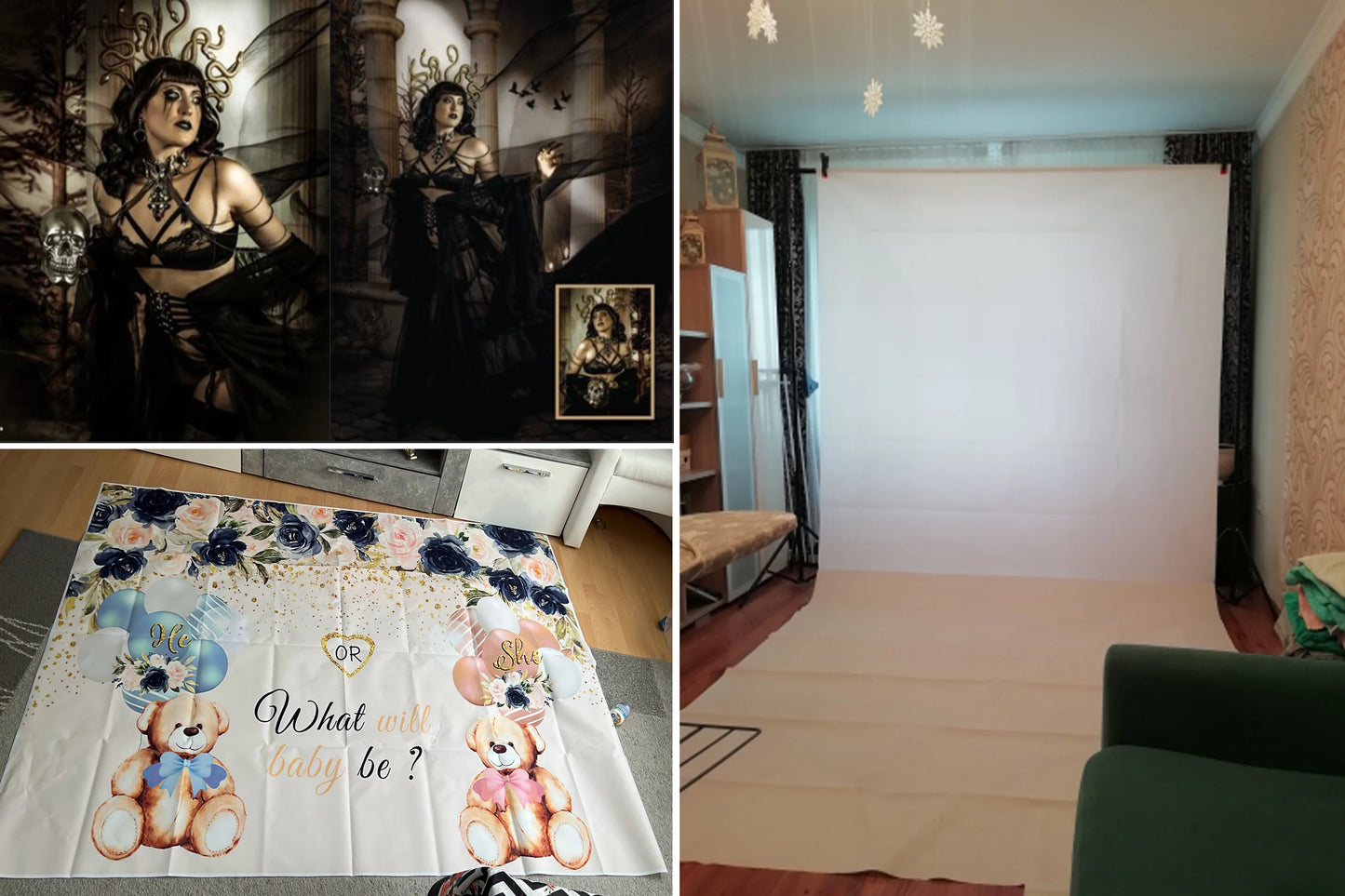 Pyramid God Art Gold Element Theme Birthday Banner Photography Background, Adult Birthday Party Decoration Photography Backdrop