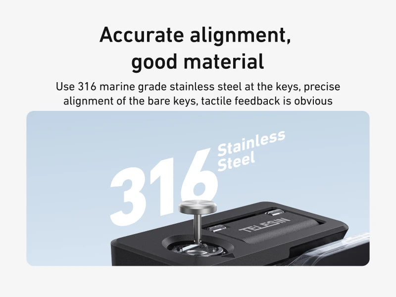 TELESIN Waterproof Case For DJI OSMO Action 6 Underwater 60M Diving Housing Cover With Dive Filter For DJI Action 6