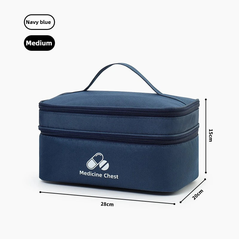 Outdoor Portable Medicine Storage Bag Home First Aid Bag Medicine Box Emergency Bag Epidemic Prevention Bag School Health Bag
