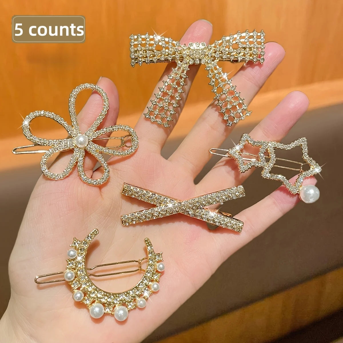 5Pcs Women's Model,Multi-Style Duckbill Clip and Hair Clip Combination, Suitable for Parties, Recommended Gift Hair Accessories