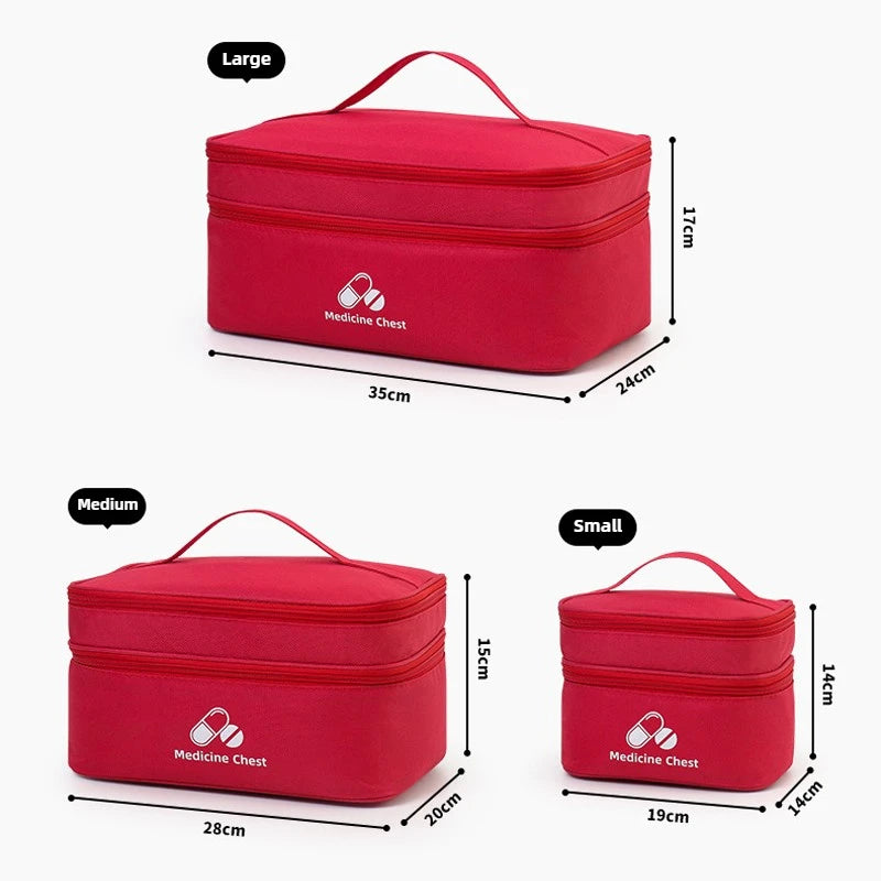 Outdoor Portable Medicine Storage Bag Home First Aid Bag Medicine Box Emergency Bag Epidemic Prevention Bag School Health Bag