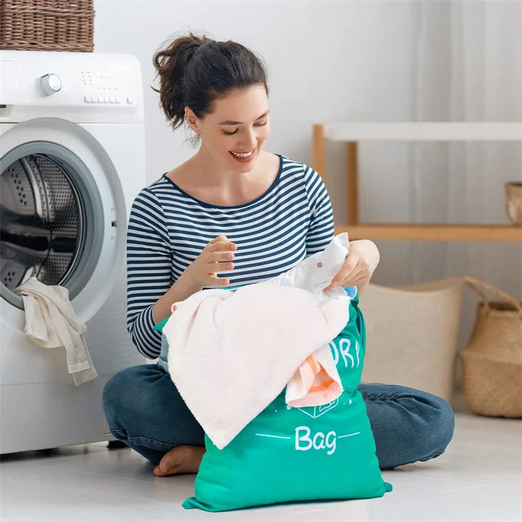 Large Travel Laundry Bag Waterproof Wet Dry Bags for Gym Clothes Swimming Yoga Machine Washable Dirty Clothes Organizer